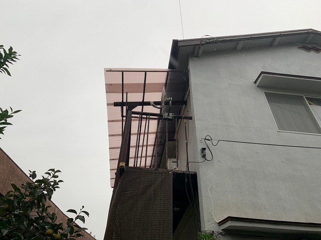 2階ベランダ波板